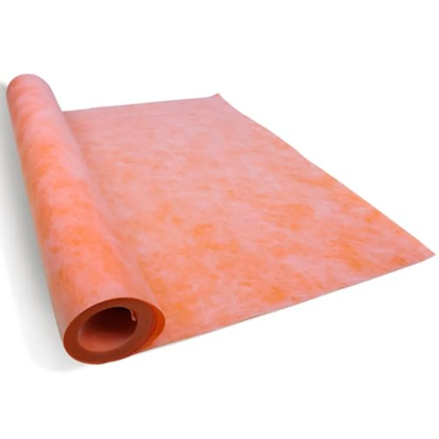 Waterproofing Membrane for Shower 3.8x33feet 125 Sq Ft 23.6 Mil Thick Uncoupling Polyethylene Fabric Tile Underlayment Waterpro